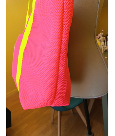 Tote Bag Maxi Mesh 3D Fucsia